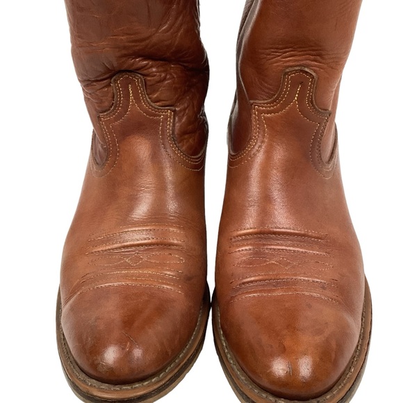 ACME Mens Western Leather Cowboy Boots - Picture 6 of 16